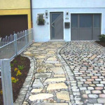 Hofeinfahrt - gebrauchtes Granitpflaster